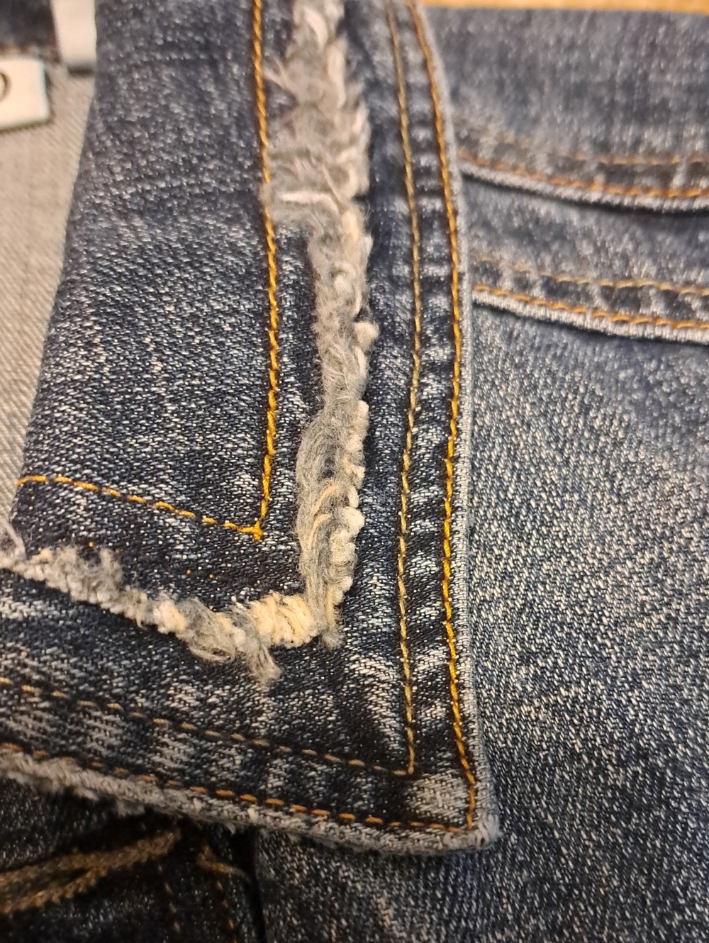Cato Size S Distressed Indigo Denim Sleeveless Jacket - Picture 10 of 13